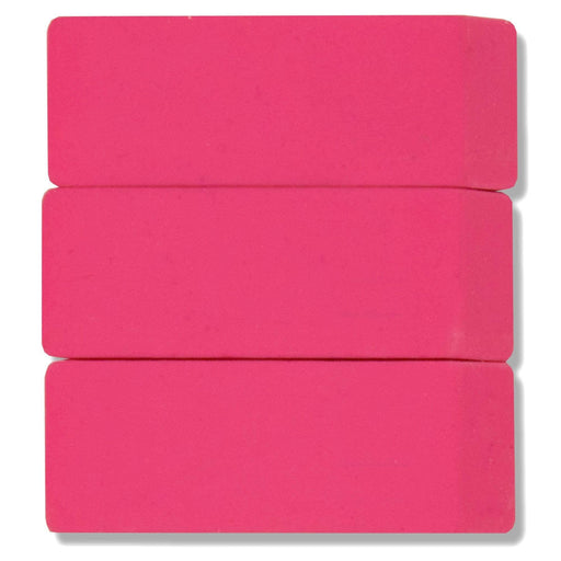 wholesale 3 pack of pink erasers