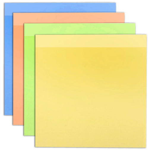 Sticky Notes Assorted Colors - 100 Sheets - BagsInBulk.ca