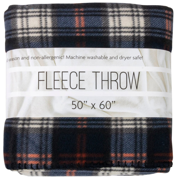 Wholesale Plaid Fleece Blankets 50" x 60" - BagsInBulk.ca