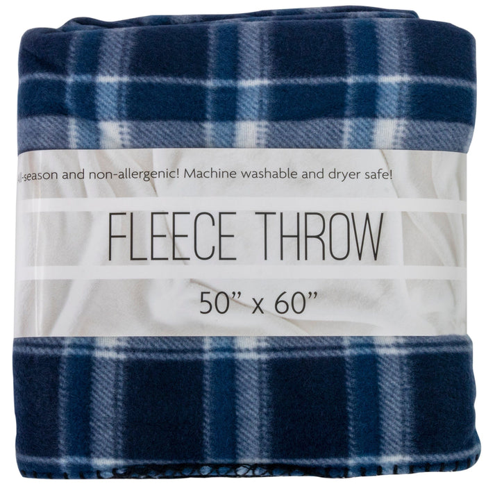 Wholesale Plaid Fleece Blankets 50" x 60" - BagsInBulk.ca