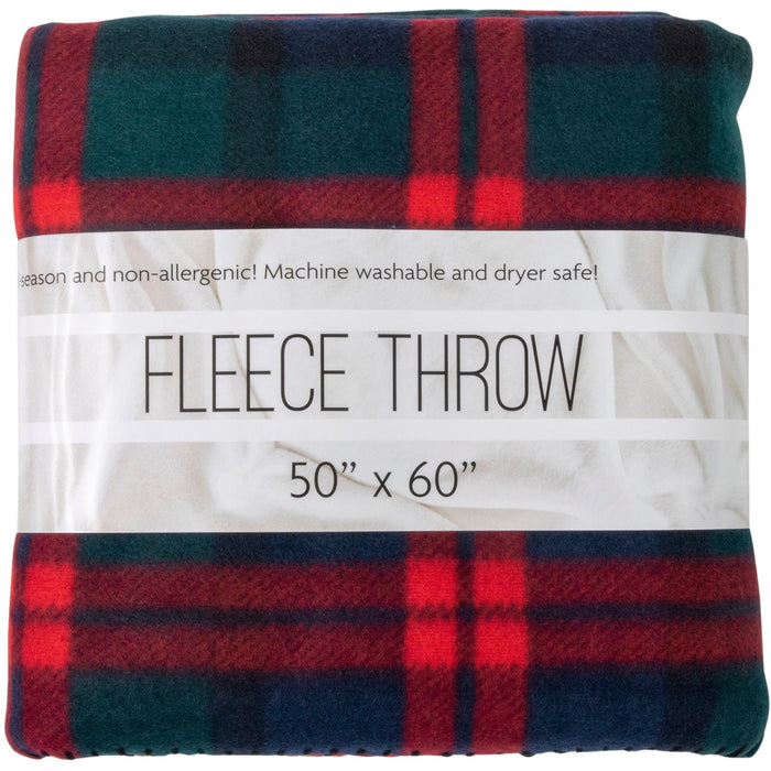 Wholesale Plaid Fleece Blankets 50" x 60" - BagsInBulk.ca