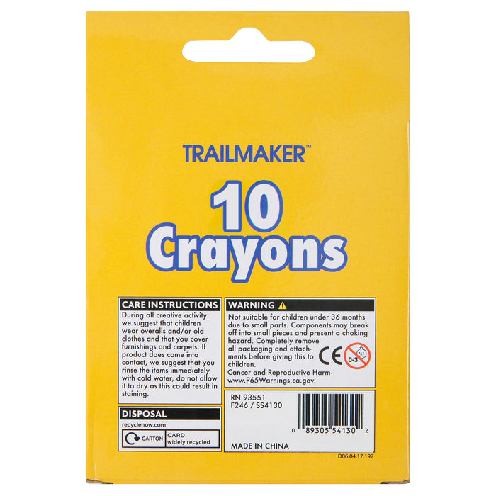 10 Pack Of Crayons - BagsInBulk.ca