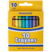 10 Pack Of Crayons - BagsInBulk.ca