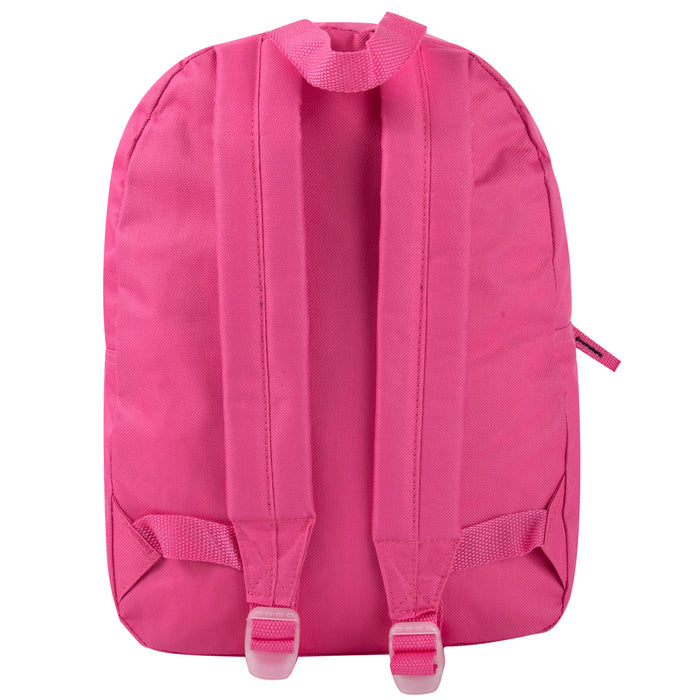 15 Inch Basic Backpack - 4 Pastel Colors - BagsInBulk.ca