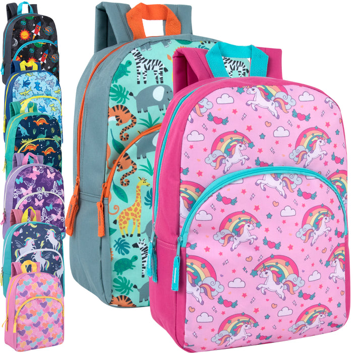 15 Inch Character Backpacks - Girls & Boys Assortment - BagsInBulk.ca