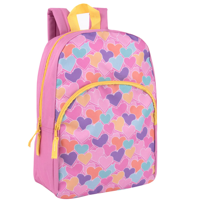 Wholesale 15 Inch Printed Character Backpacks - Girls Assortment