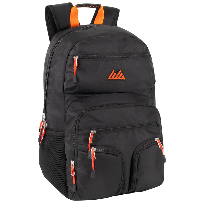 Wholesale 19-inch Mountain Edge Multi Pocket Backpack w Laptop Sleeve