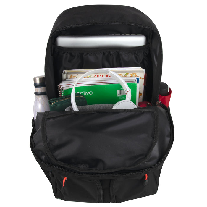 Wholesale 19-inch Mountain Edge Multi Pocket Backpack w Laptop Sleeve