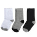 Children's Color Block Crew Socks - 3 Colors - BagsInBulk.ca