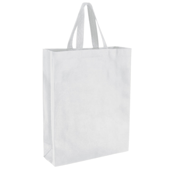 Tall Reusable Shopper Non-Woven Tote Bag 15 x 12 inch - BagsInBulk.ca