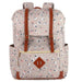 17-Inch Double Buckle Backpack - Floral - BagsInBulk.ca