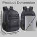 19 Inch Dual Strap Skate Backpack w Laptop Sleeve - Grey Heather - BagsInBulk.ca