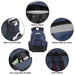 18 Inch Reflective Multi Pocket Backpack with Laptop Section - 3 Colors - BagsInBulk.ca