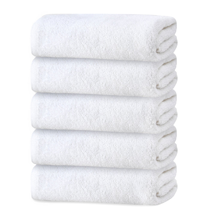 Plush Bath Towel - White - BagsInBulk.ca