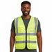 Deluxe High Visibility Safety Vest with Clear ID Pocket - BagsInBulk.ca