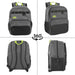 Bulk Rugged Daisy Chain Multi-Pocket Backpack - Grey by 2939GRY
