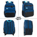 Bulk Rugged Daisy Chain Multi-Pocket Backpack - Navy by 2939NVY