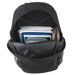 18 Inch Multi Pocket Reflective Backpack - Black - BagsInBulk.ca