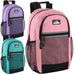 18 Inch Multi Pocket Reflective Backpack - Girls 3 Colors - BagsInBulk.ca