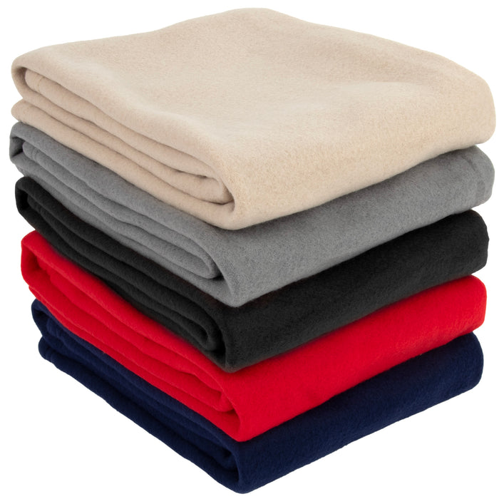 Wholesale Fleece Kids Blanket 30" x 40" - 5 Assorted Colors