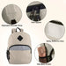 17-Inch Bulk Safety Reflective Backpack with Side Pocket - Khaki by 4001KHK
