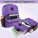 17-Inch Bulk Safety Reflective Backpack with Side Pocket - Purple by 4001PUR