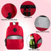 17-Inch Bulk Safety Reflective Backpack with Side Pocket - Red by 4001RED