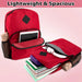 17-Inch Bulk Safety Reflective Backpack with Side Pocket - Red by 4001RED