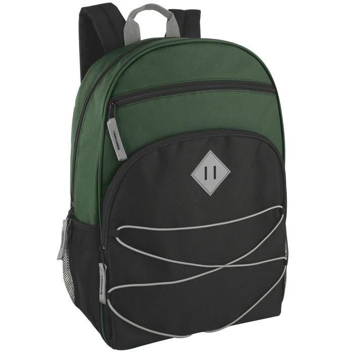 Wholesale Multi Pocket Bungee Backpack - 5 Colors - BagsInBulk.ca