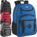 18 Inch Double Buckle Backpack with Laptop Section - 4 Colors - BagsInBulk.ca