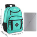 18 Inch Double Buckle Backpack with Laptop Section - 3 Colors - BagsInBulk.ca