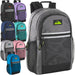 18 Inch Multi Pocket Reflective Backpack - 8 Color Assortment by 4217
