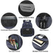 18-inch Reflective Mesh Pocket Backpack with Laptop Section - 2 Colors by 4267