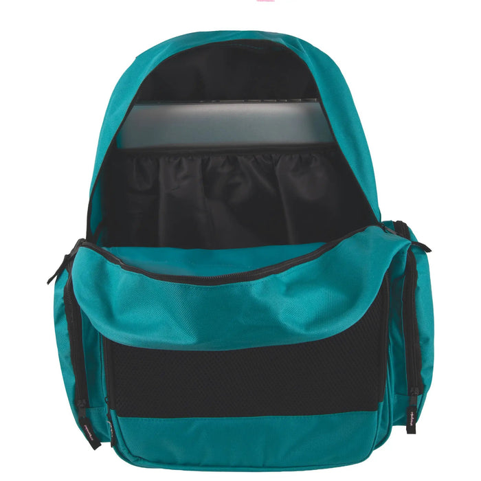 18-inch Reflective Mesh Pocket Backpack with Laptop Section - 2 Colors by 4302