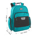 18-inch Reflective Mesh Pocket Backpack with Laptop Section - 2 Colors by 4302