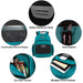 18-inch Reflective Mesh Pocket Backpack with Laptop Section - 2 Colors by 4302