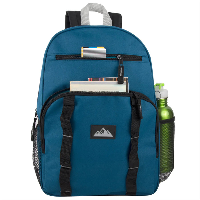 17-Inch Double Daisy Chain Backpack - 4 Colors by 4312
