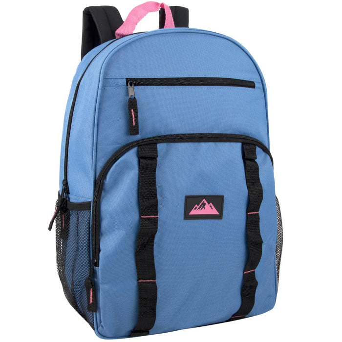 17-Inch Double Daisy Chain Backpack - 3 Colors by 4313
