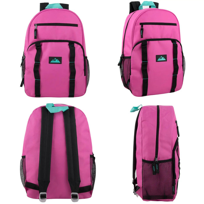 17-Inch Double Daisy Chain Backpack - 3 Colors by 4313