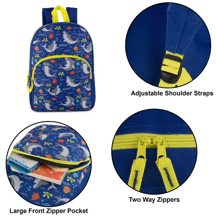 15 Inch Character Backpacks - Girls & Boys Assortment - BagsInBulk.ca