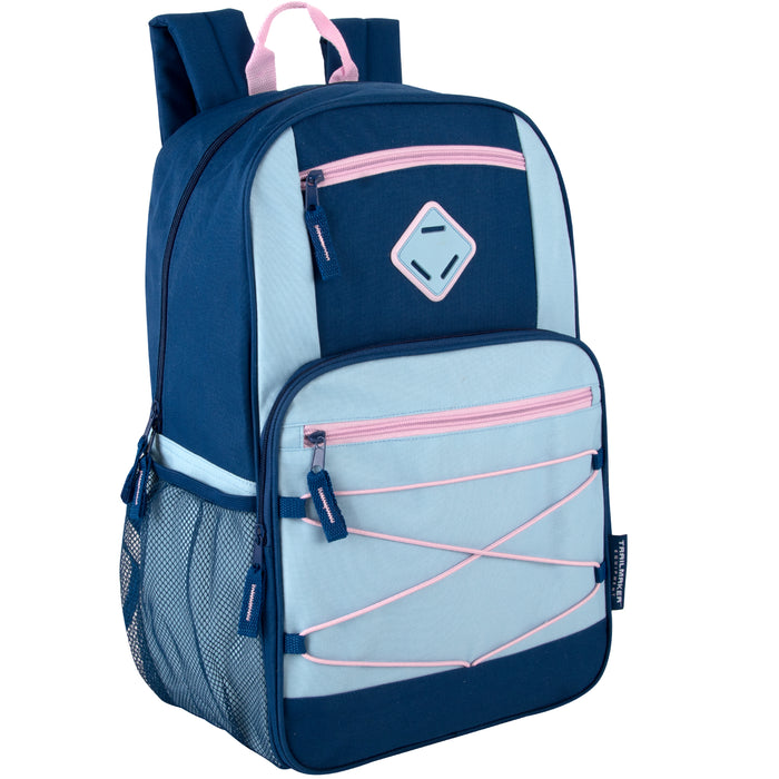 19 Inch Dome Bungee Backpack with Laptop Section- 8 Colors - BagsInBulk.ca