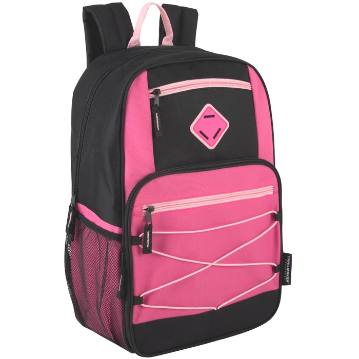 19 Inch Dome Bungee Backpack with Laptop Section- 8 Colors - BagsInBulk.ca