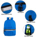 17 Inch Safety Reflective Backpack With Side Pocket - 9 Color Assortment by 4395