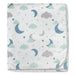 Baby Sherpa Blankets 35" x 30" - Stars & Moons - BagsInBulk.ca