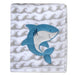 Baby Fleece Blankets 36" x 30" - Shark Themed - BagsInBulk.ca