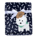 Baby Fleece Blankets 36" x 30" - Puppy Themed - BagsInBulk.ca