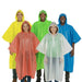 Disposable Rain Ponchos - 5 Colors - BagsInBulk.ca