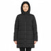 Women's Hooded Puffer Winter Coat - Black Only - BagsInBulk.ca