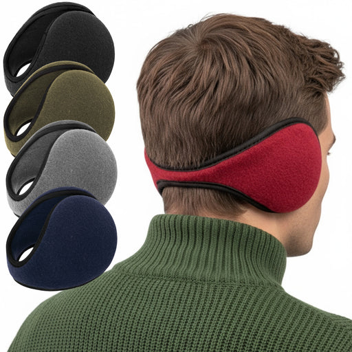 Adult Fleece Ear Muffs – 5 Assorted Colors - BagsInBulk.ca