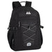 19 Inch Bungee Jacquard Cord Backpack With Padded Laptop Section - Black - BagsInBulk.ca